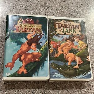 Disney Tarzan and Tarzan & Jane VHS Set